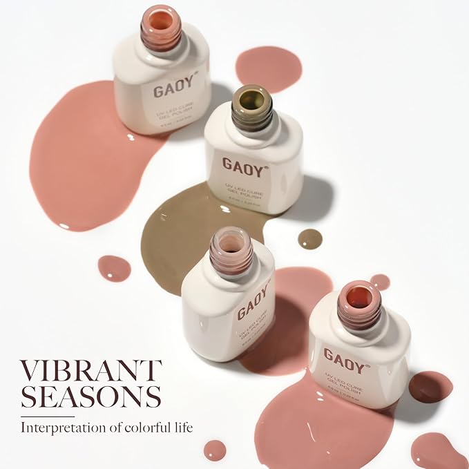 GAOY 23 Pcs Gel Nail Polish Kit, Red Blue Green Jelly Colors All Seasons Set with Glossy & Matte Top Coat and Base Coat for Nail Art Home DIY Gel Kit