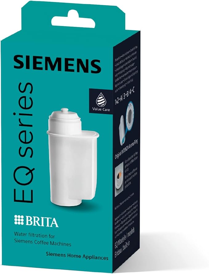Siemens TZ70003 Water Filter for Espresso Machine TK7 Pack of 1 White