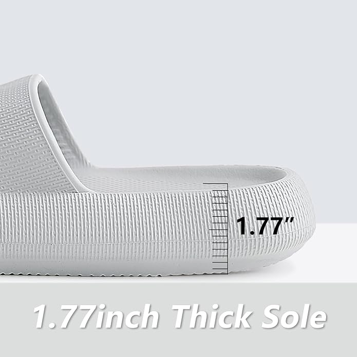 Menore Slippers for Women and Men Quick Drying, Parent-Child EVA Open Toe Soft Slippers, Non-Slip Soft Shower Spa Bath Pool Gym Beach House Sandals for Indoor & Outdoor