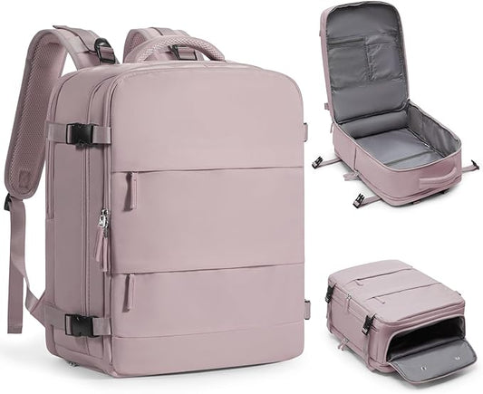 Travel Backpack Carry On Flight Aapproved Personal Item Travel Bag Mochila De Viaje Travel Backpack For Men Spirit Airlines Personal Item Bag 18x14x8 Carry On Backpack For Airplanes Lotus Root Pink