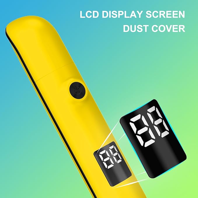 Nose Hair Trimmer for Men & Women, IPX7 Waterproof, USB Rechargeable, Easy Cleaning, All-in-ONE Facial & Eyebrow Trimmer (Yellow)