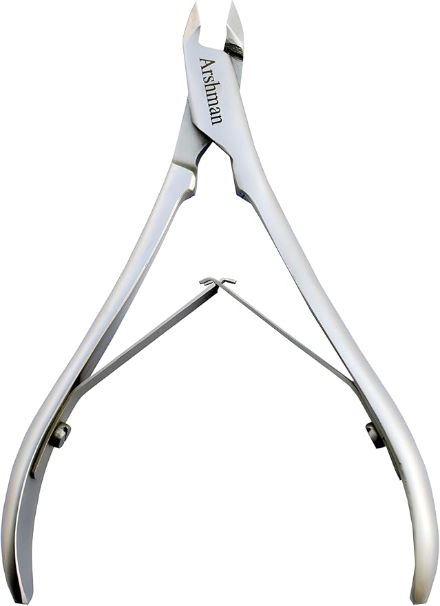 Cuticle Nippers Cuticle Clippers Trimmer Jaw Extremely Sharp Blades Stainless Steel Pusher Cutter Remover Pedicure Manicure Nail Nipper Tools with Double Spring