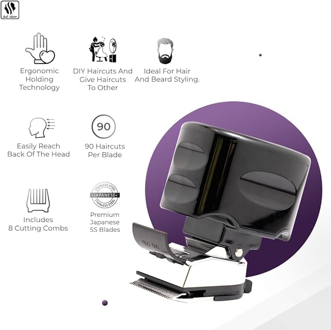 Skull Shaver Beast Clipper Duo : Ultimate Home Haircut & Grooming Kit for Men/Women - DIY Haircut,Hair Clippers, Self Haircut Tool.