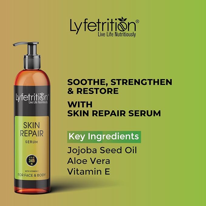 Lyfetrition skin repair serum | 12 oz Large Bottle | Repair Acne, Allergies and Sunburn | Skin Repair Serum for Men and Women | Skin Repair Serum for All Skin Types