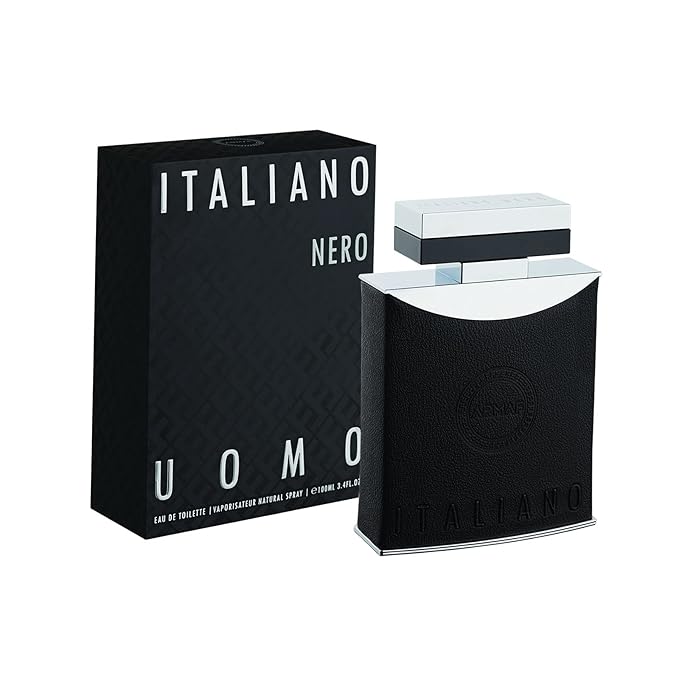 Armaf Italiano Nero Uomo for Men Eau De Parfum Spray, 3.4 Ounce