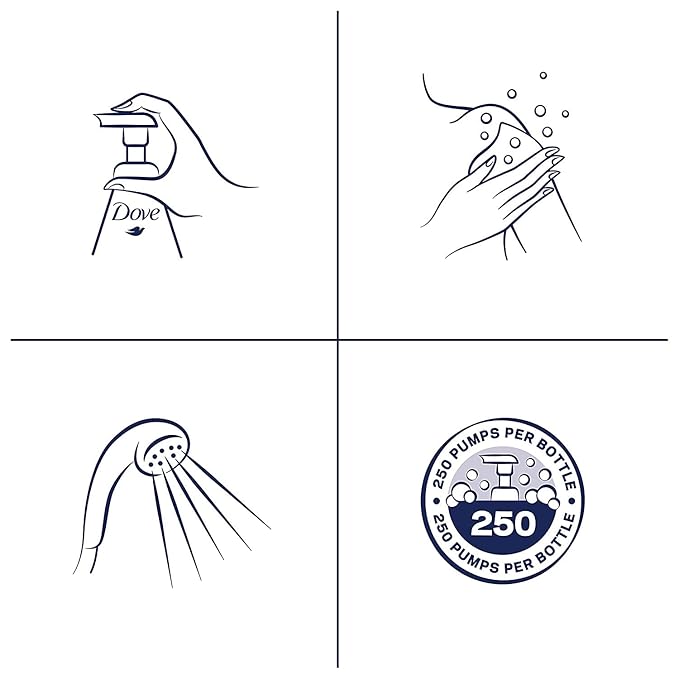 Dove Shower Foam - Foaming Body Wash - Shea Butter With Warm Vanilla - Net Wt. 13.5 FL OZ (400 mL) Per Bottle - Pack of 2 Bottles