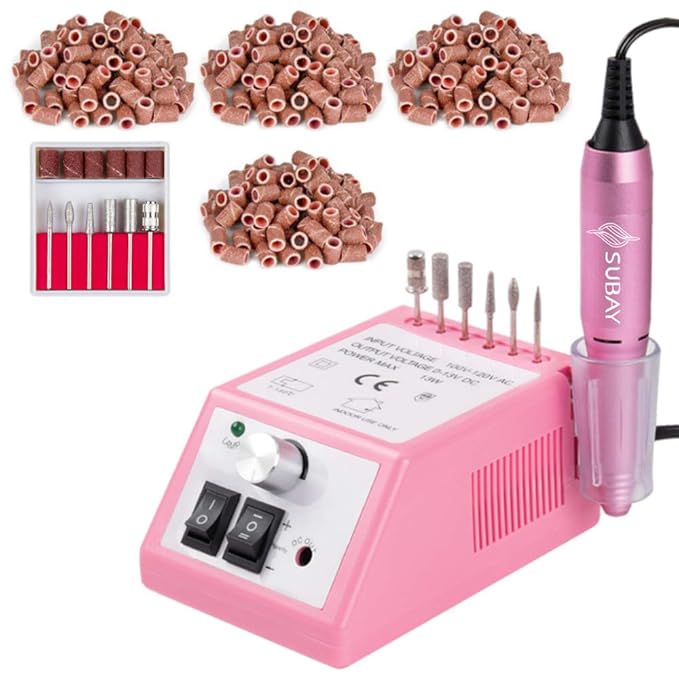 Subay Electric Nail Drill and Nail Art Drill Bits Set