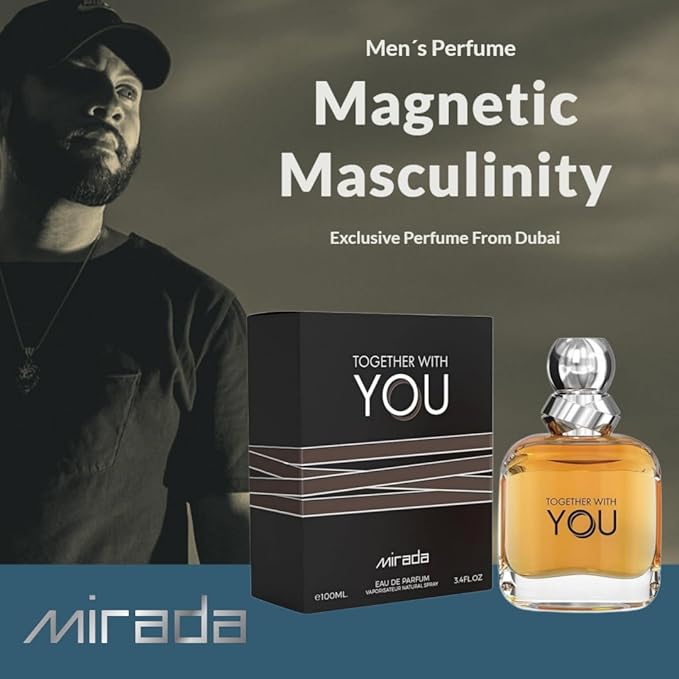 Together With You, Men's Eau de Parfum (EDP) 3.4 FL. Oz (100ml), Men’s Perfume with Notes of Melon, Pink Pepper, Violet, Mint, Cardamom, Pineapple, Cinnamon, Sage, Lavender, Vanilla, Chestnut
