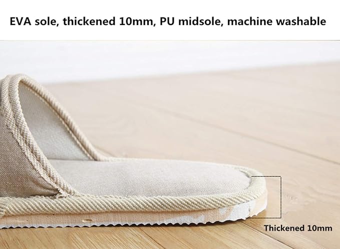 6 Pair of Open Toe Breathable Slippers,Solid Color Casual Slippers,Spa Slippers for Guests, Hotel, Travel, Unisex Universal Size Washable (3 gray medium size+3 beige large size)