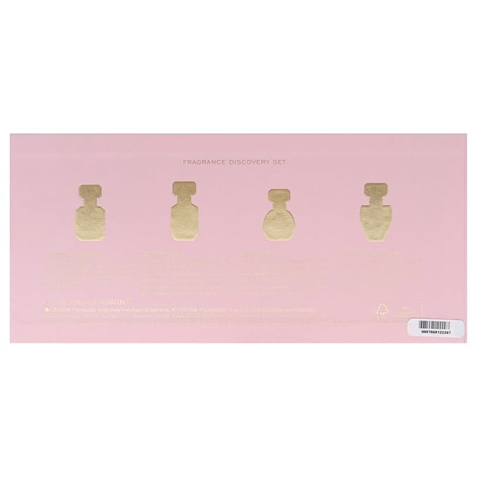 Victoria's Secret Fragrance Discovery Set for Women - 4 Pc Mini Gift Set with Bombshell, Tease, Bare, and Very Sexy Night EDP Sprays (0.25oz Each)