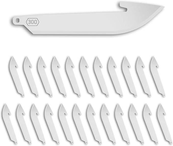OUTDOOR EDGE 3.0" RazorSafe Replacement Drop-Point Blade Pack, 24-Pieces