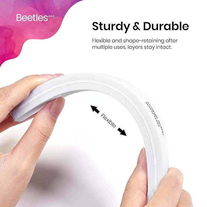 Beetles Nail File Nail Buffer, 52 pcs Sponge File and Buffers for Natural Nails, Double Sides Emery Boards for Nails, Nail Buffer and Shine Kit Nail Filer, 100/180 Grit Nail Files Fingernail Files