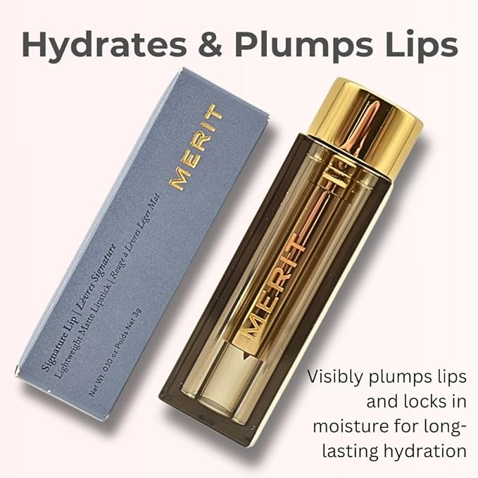 Merit Signature Lip Lightweight Matte Lipstick - 0.10 oz / 3 g (Classic (neutral), standard)