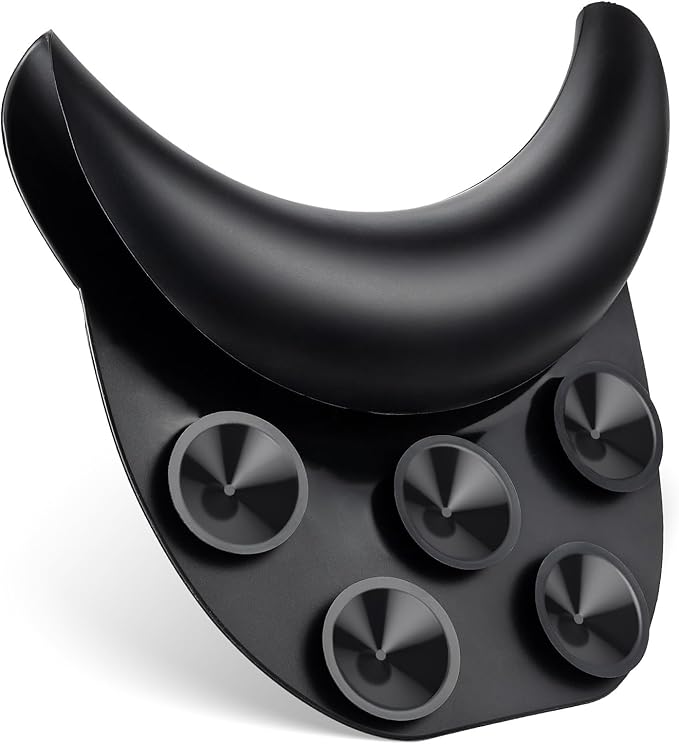 Noverlife Salon Neck Rest Cushion with Suction Cup, Non-Slip Soft Silicon Shampoo Bowl Neck Rest, Portable Hair Salon Shampoo Sink Gel Neck Pad, Hair Washing Sink Neck Support for Home Salon Basin