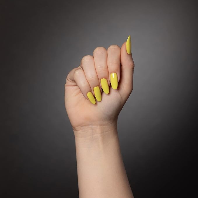 Dazzle Dry Mini Kit 4 Step System - Space Lemon, A vibrant lemon yellow. Semi-sheer cream. (5 Piece Kit / 5 Manicures)