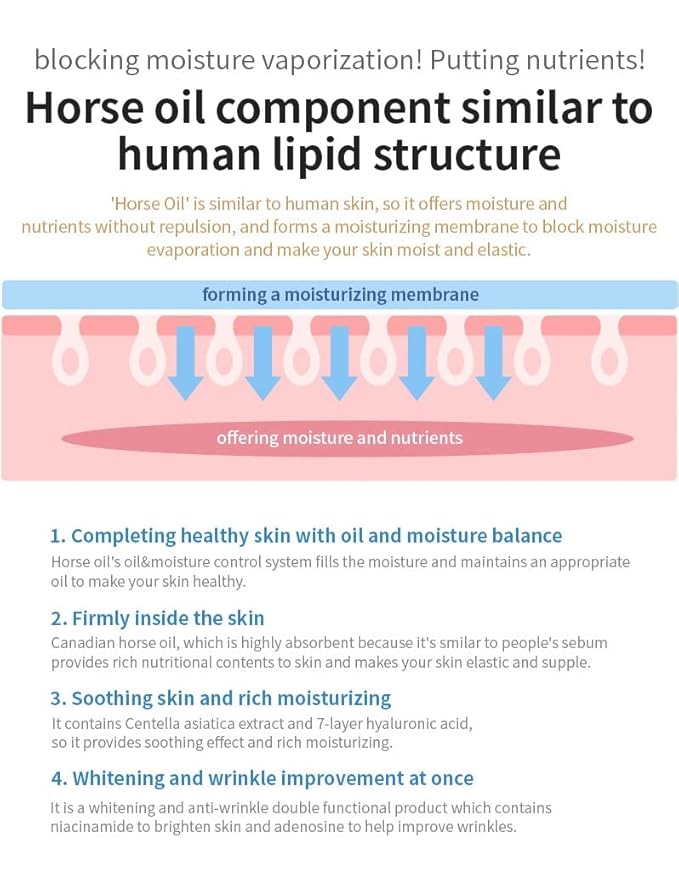 CHARMZONE Mayu Horse Oil and Gold Intense Moisturizing Lightweight Face Ampoule Golden Complex Gift for All Skin Type (100ml/3.38 fl.oz)