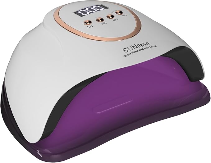 Professional UV Light Nail Lamp, 280W LED Nail Dryer Manicure Pedicure with Auto Shutoff, 66 Lamp Beads, 4 Timer Setting for UV Gel, UV Builder, Gel Nail Polish, Home, Manicure Store