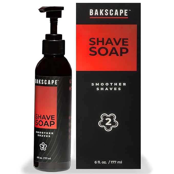 Bakscape Men's Back Shaver Starter Kit + Baklicator + Shave Head Parent (Shave Soap)