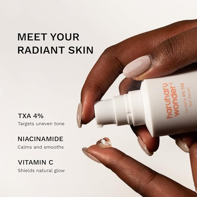 haruharu wonder 4% TXA Gel Serum, 1.01 fl. oz, Niacinamide, Tranexamic Acid, Vitamin C & Centella, Korean Skincare