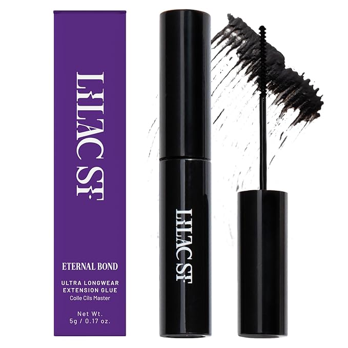 Lilac St - Eternal Bond (Black) - Lash Cluster Glue - Quick Dry Formula - Mini Mascara Wand Applicator - Strong & Flexible Hold - Waterproof - Sensitive Eyes Safe - Cruelty Free, Vegan, Women Founded