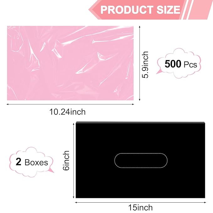 500PCS Pink Tattoo Wash Bottle Bags, Disposable Tattoo Bottle Bags Squeeze Bottle Bag Sleeves Dental Bottle Bag Covers, Tattoo Bottle Cleaning Bags for Tattoo Supplies Accessories