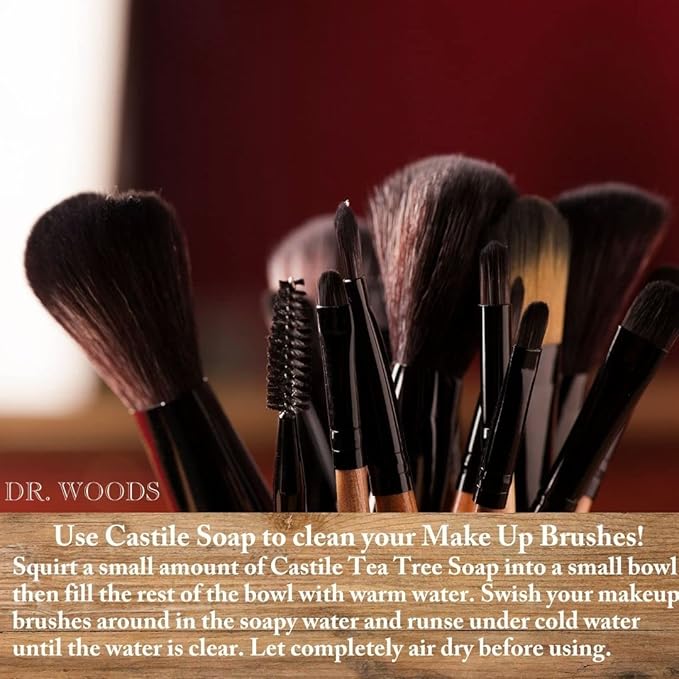 Dr. Woods Tea Tree Liquid Castile Soap with Pump, 32 Ounce