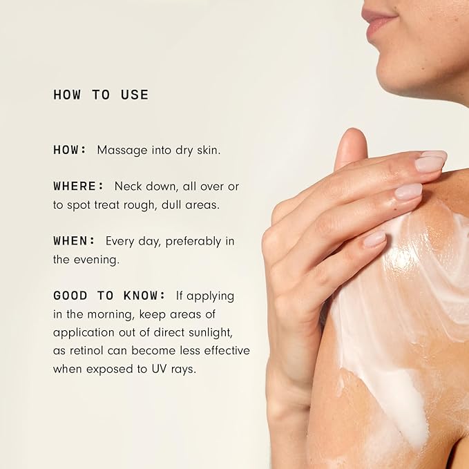 Versed Press Restart Retinol Body Lotion, 2 Pack - Skin Firming Lotion with Cocoa Butter, Squalane & Vitamin E - Lightweight All-Over Body Moisturizer for Aging Dry Skin (6 Oz Each, 2 Products)