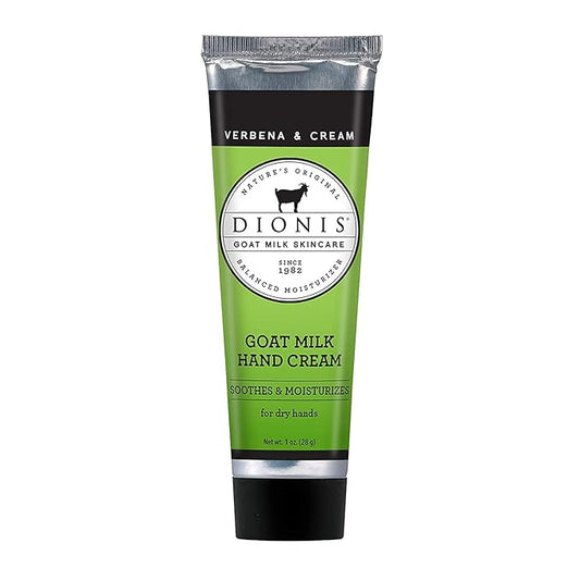 Dionis - Goat Milk Skincare Verbena and Cream Scented Hand Cream (1 oz) - Made in the USA - Cruelty-free and Paraben-free