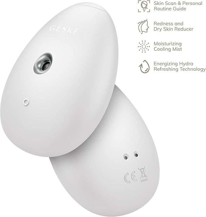 SmartAppGuided™ Facial Hydration Refresher | 4 in 1 | Water Atomizer | Moisturizing Spray Machine | Face Mister | Humidifier for Natural Glow | Reduce Redness & Dry Skin