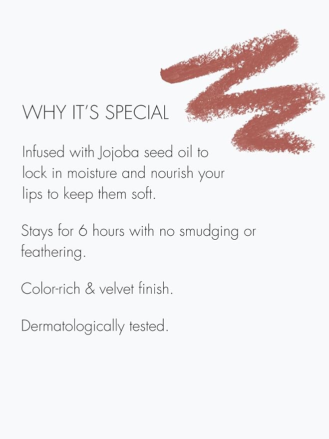 SWEED - Lip Liner Pencil | Color-Rich, Smudge + Feathering-Free | Jojoba Seed Oil to Moisturize + Nourish | Vegan, Cruelty-Free, Clean Beauty (Rose Thorn)