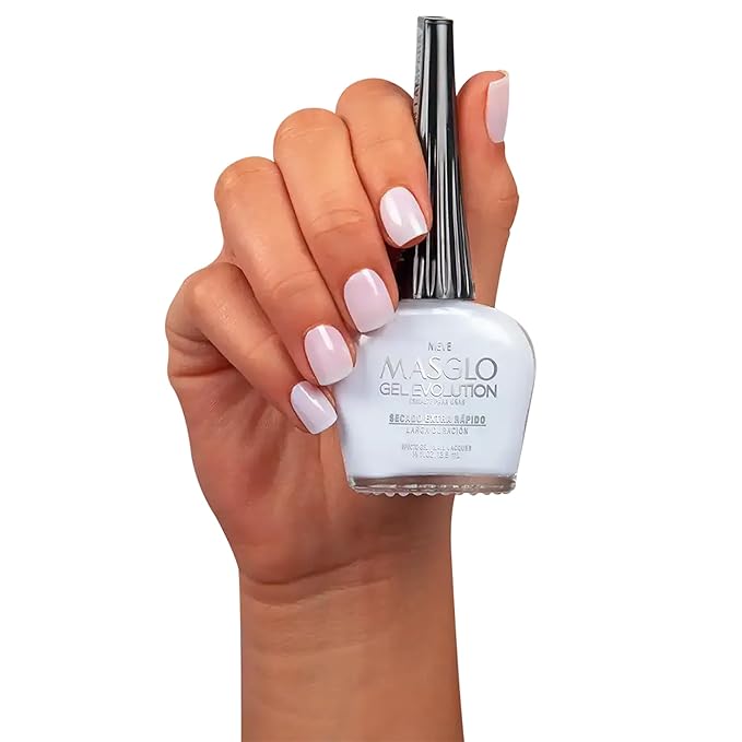 MASGLO Gel Evolution – Set of 3 Nail Polishes No UV/LED Lamp Needed, Fast-Drying, 12-Day Wear, 14-Free Formula, High-Gloss Finish, vegan (0.5 oz Each)