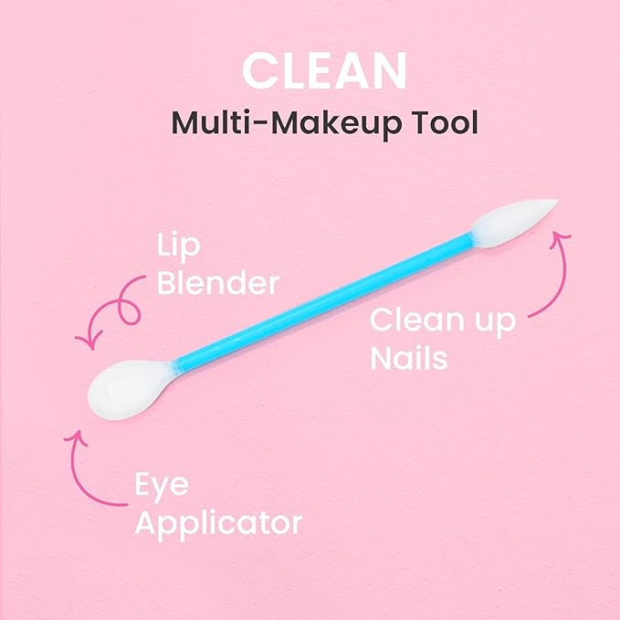 Fran Wilson EYE TEES COTTON TIPS 80 Count (6 PACK) - Precision Makeup Applicator, Double-sided Swabs with Pointed and Rounded Ends for Perfect Blending, Effective Cleaning and Precise Touch-ups