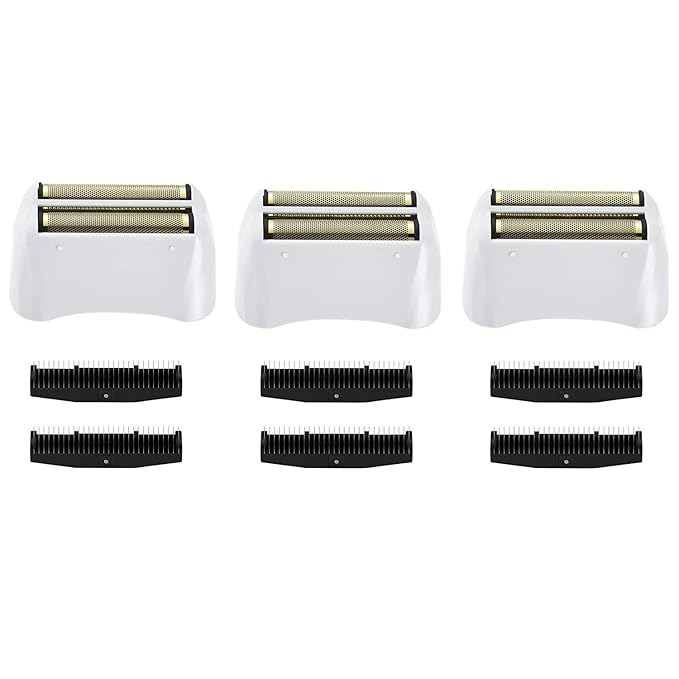 3 Pack Shaver Replacement Foil and Cutters compatible with"andis #17150 shaver foil replacement" Golden