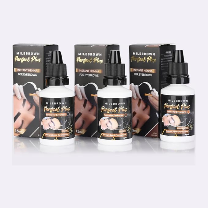 Eyebrow Henna, for natural-looking coloring, 15 ml (Brown)