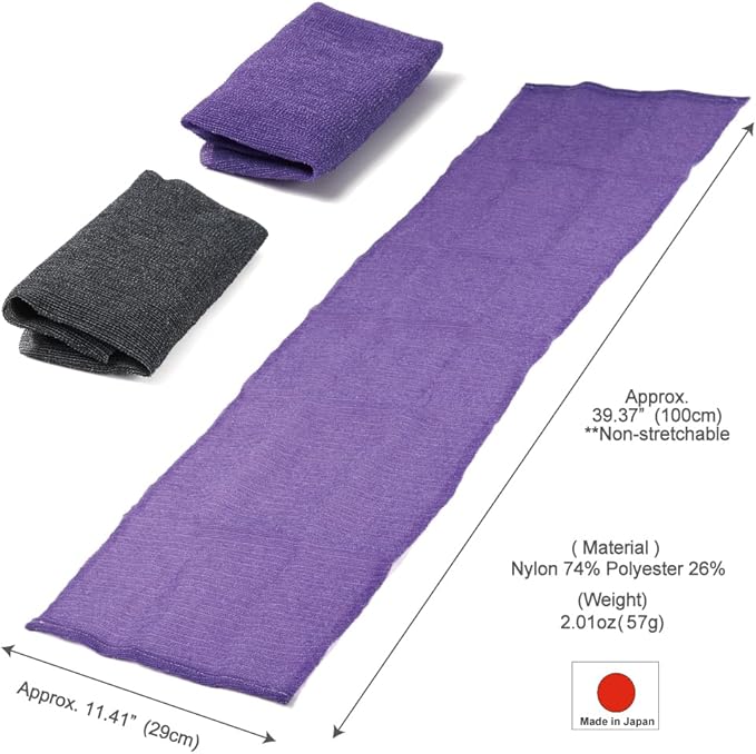 Extra Rough, Exfoliating Washcloth [Made in Japan] Exfoliating Towel Special Texture Makes Fluffy Foam Lather, Back Scrubber, Dead Skin Cell Remover [Loofah for Women and Men] (2pcs Set)