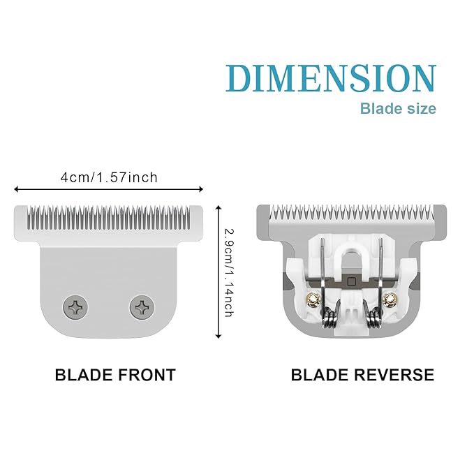 T-Blade Detachable Replacement blades Compatible with Wahl Trimmers 9864/9864SS/9686/9818A/9854L/9876L/9854/WSS3L/SS2L etc. (3 Pack)