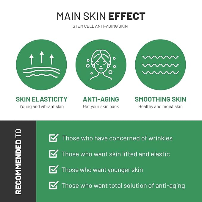 BRÜUN SC - Control Stem Cell Ampoule - Micro Needling Korean Serum Booster for Face and Body to Use with and without Derma Pen Microneedling Skin Care Serum 1.18 fl.oz