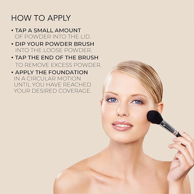 bellapierre Mineral Foundation SPF 15 - Loose Powder Foundation | Vegan & Cruelty Free Natural Makeup | Full Coverage Matte Finish | Hypoallergenic | Oil & Talc Free - 0.32 Oz - Porcelain