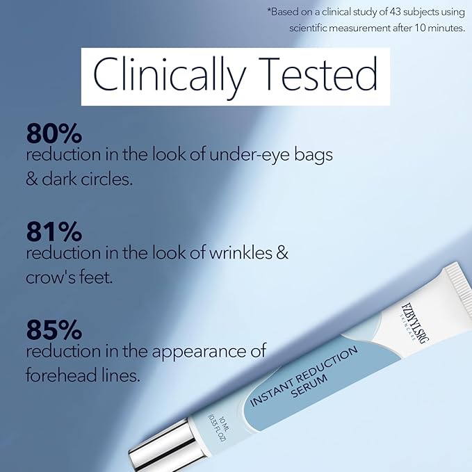 Rapid Reduction Eye Serum - Visibly Reduces Under-Eye Bags, Wrinkles, Dark Circles, Fine Lines & Crow's Feet Instantly, Anti Aging Wrinkle Remover for Face-10ML