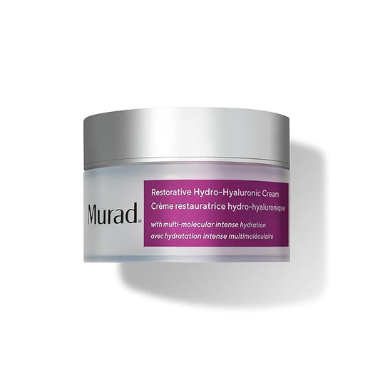 Murad Restorative Hydro-Hyaluronic Moisturizing Face Cream - Hyaluronic Acid Moisturizer for Face with Coconut Extract and Shea Butter Targeting Dry, Dehydrated Skin, 1.7Fl Oz