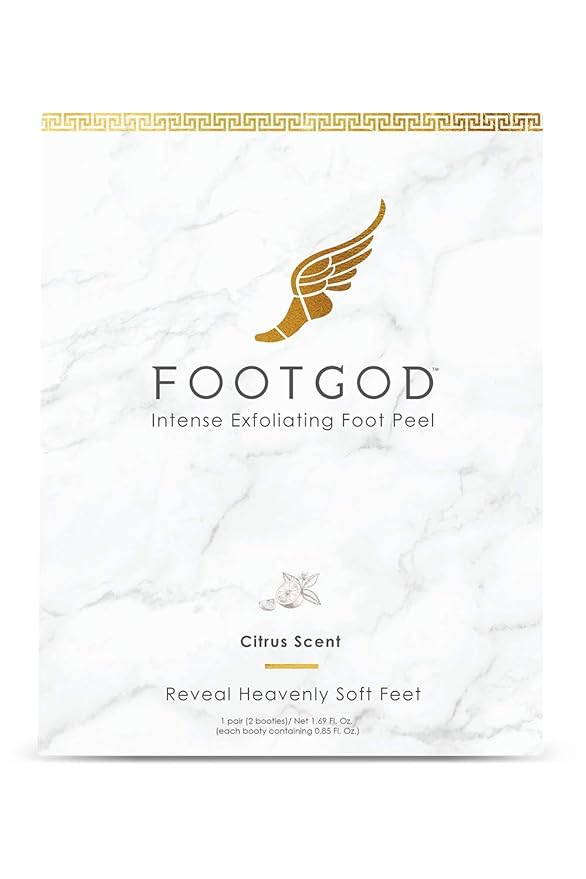 FootGod Exfoliating Foot Peel: Reveal Baby Smooth Feet, Moisturizing Aloe Gently Helps Peel Dead Skin, Eliminate Calluses with Luxury Skincare Technology