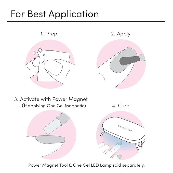 Dashing Diva One Gel Mega Bundle - Nothing But Neutrals - Includes 2 Gel Colors, Iridescent Topper & Top Coat - 3-in-1 Base Coat, Nail Color & Top Coat - Gel Nail Polish Set