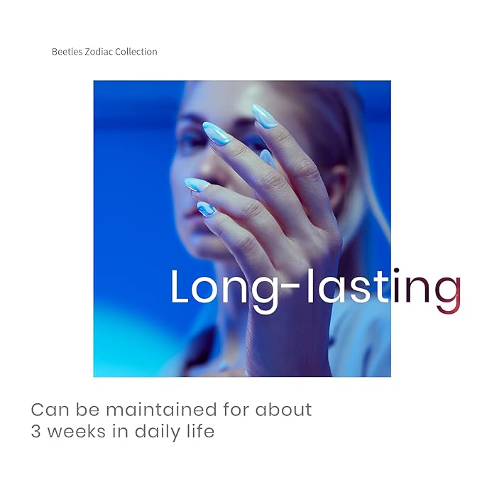 Beetles Blue Gel Nail Polish,6 Colors Baby Blue Glitter Aquarius Holy Water Collection Spring Summer Gel Polish Soak off Uv Led Lamp Nail Art Manicure Gifts for Women