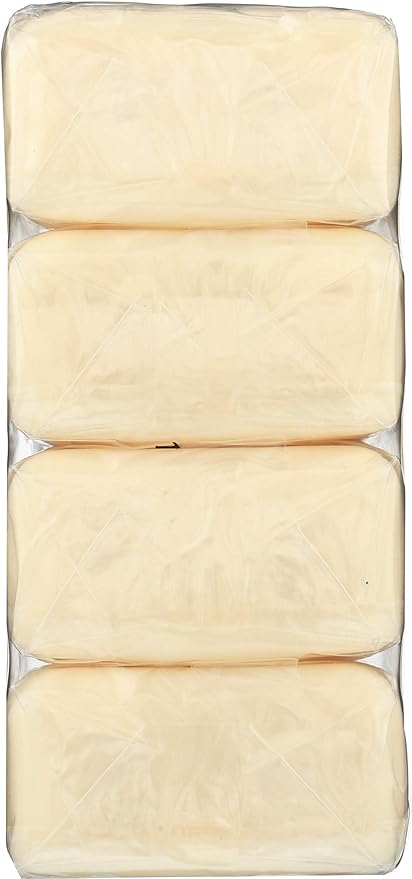 A LA MAISON Unscented Natural Goat Milk Bar Soap - Triple French Milled Unscented Natural Moisturizing Hand Soap Bar (4 Bars of Soap, 3.5 oz)