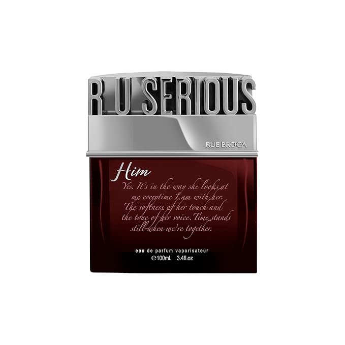 R U Serious Him Eau de Parfum Spray For Men, 3.4 Fl. Oz – Aromatic, Fresh, and Sensual Masculine Fragrance