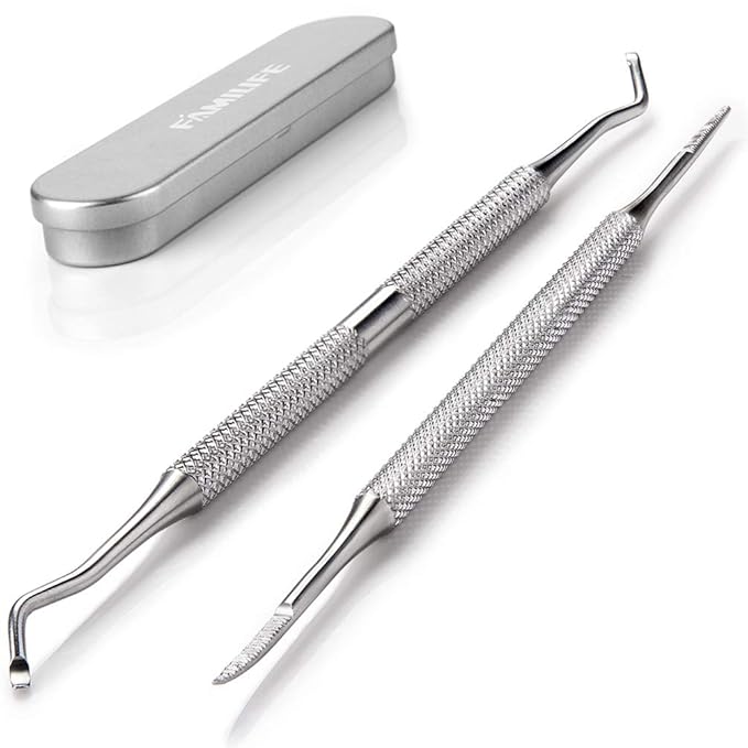 FAMILIFE Manicure Set, Nail Kit 11 in 1 pedicure kit Stainless Steel Mens Manicure Kit Leather Pedicure Tools and 100% Stainless Steel Ingrown Toenail File and Lifter Double Sided with Storage Case