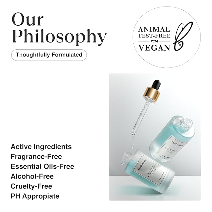 MATKAS Korean Hyaluronic Acid Serum for Face 1 Fl. Oz. with Niacinamide B3 + Vitamin B5 + 8 Peptides and Ginseng Root Extract for Deep Firming, Plump Wrinkles, Hydrating Serum, Anti Aging Facial Serum