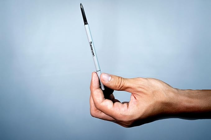 The Men Pen-Waterproof Eyebrow & Beard Filling Pen for Men | Microblading Effect | Waterproof, Sweatproof | Beard & Mustache Hair Darkener | 1 Ounce | Dark Brown