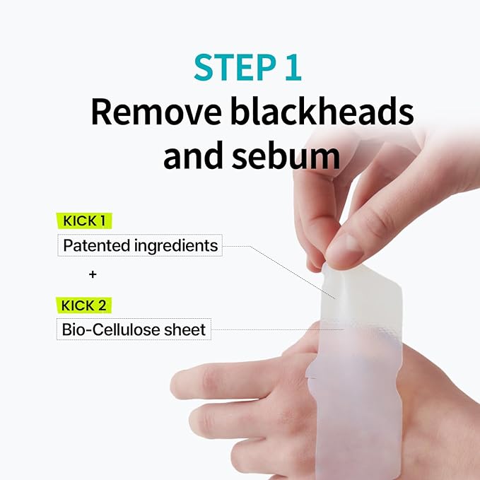 ilso Natural Mild Clear Nose Patch + Deep Clean Master (Blackheads Remover tool), Melt Blackheads and Tighten Pores