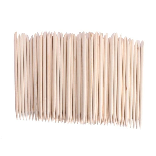 AHIER 50PCS/150PCS/500PCS/1000PCS Nail Art Orange Wood Sticks Cuticle Pusher Remover Manicure Pedicure Tool 110mm (1000P)